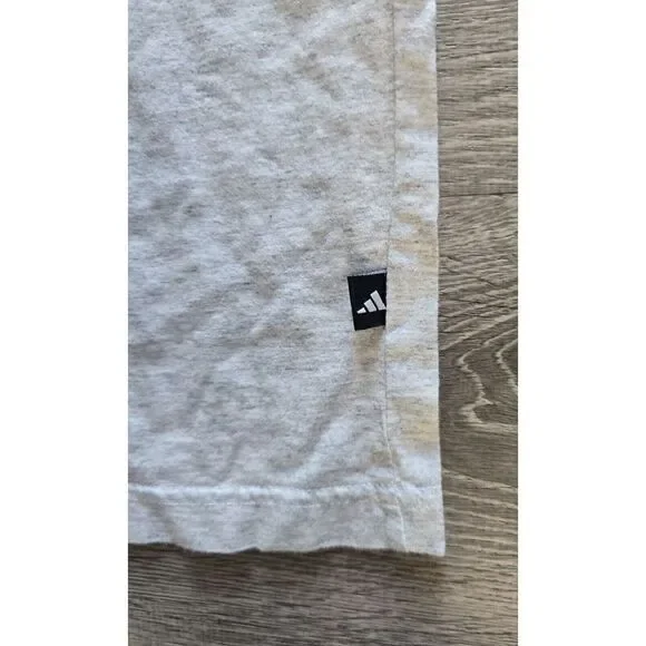 Vintage Adidas T Shirt Youth XL Gray Big Logo - Picture 5 of 7